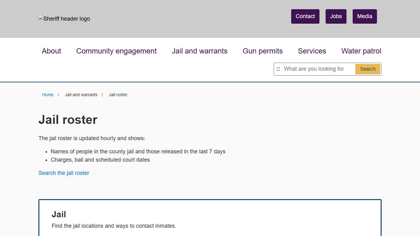 Jail roster | Hennepin County Sheriff's Office